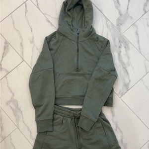 Green Hoodie and Jogger Set